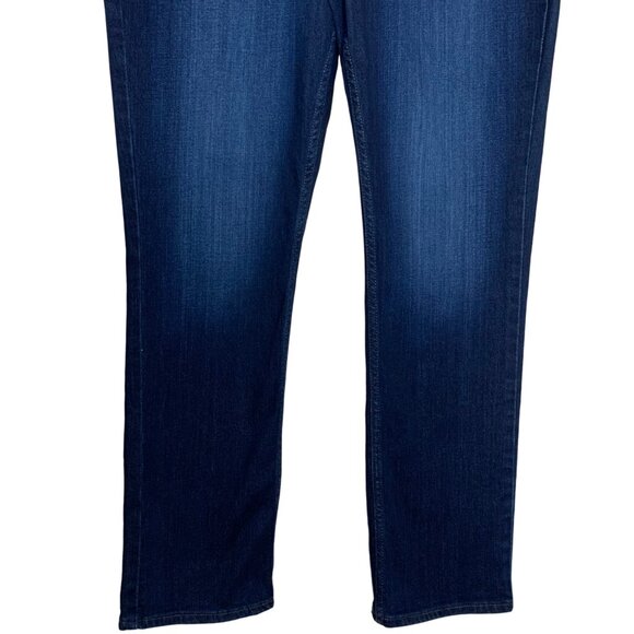 Lee Blue Jeans Straight Leg Mid Rise Dark Wash Denim Women's Size 16L - Picture 3 of 7